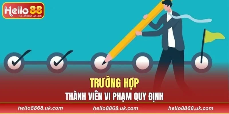 Áp dụng khi vi phạm nội quy